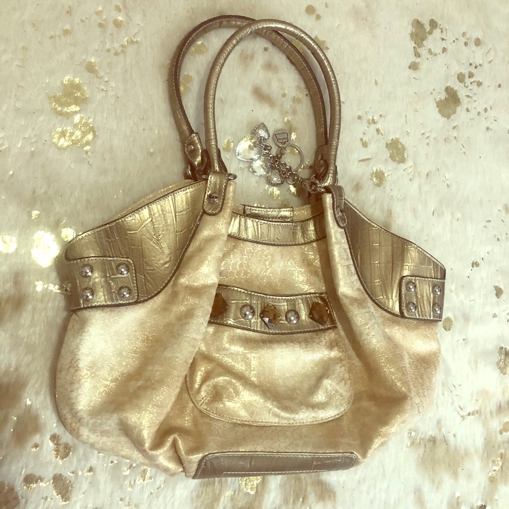 Metallic/ Gold colored Handbag Purse